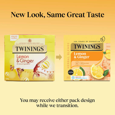 Lemon & Ginger - 80 Tea Bags